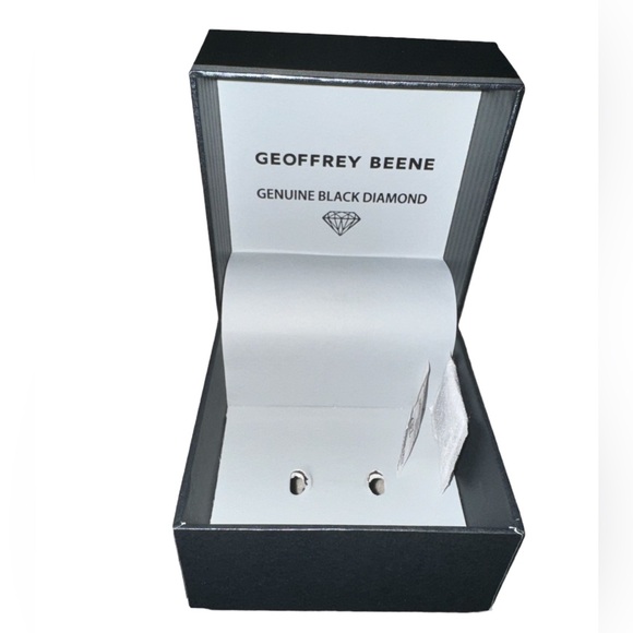 GEOFFREY BEENE (Empty Box) Hard Case Genuine Black Diamond Watch Box - Picture 2 of 3